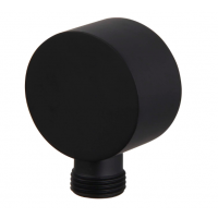 Round Elbow Wall Shower Connection 1005 Black - Female